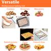 1 stk. Silikone Bagemåtte til Ovn, Tynd 0,4 mm, Genanvendelig Non-Stick Varmebestandig Bageplade Låg Bageværktøjer til Kiks