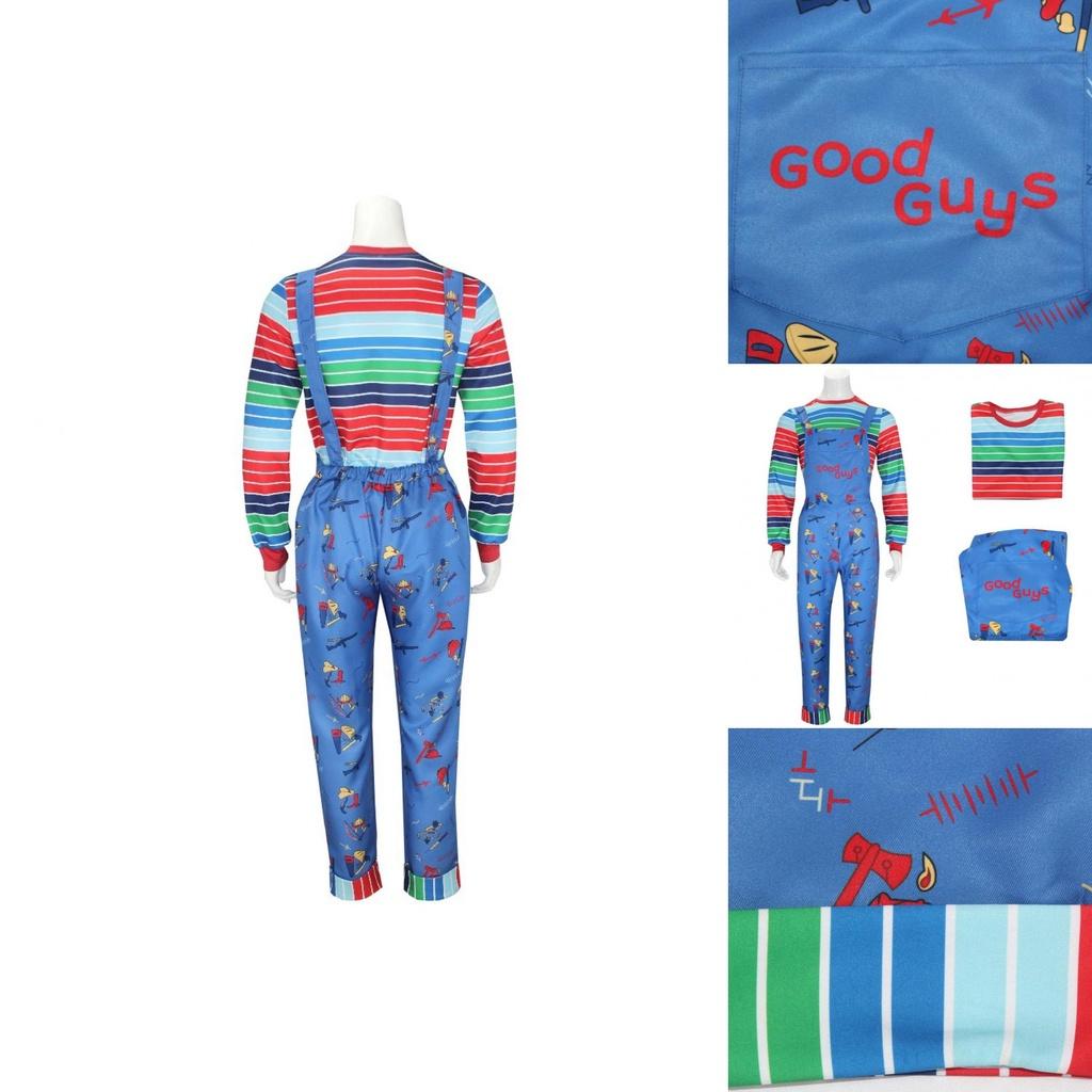 Cosplay Costume For Chucky Fans Polyester Material Street Style Trendy Design