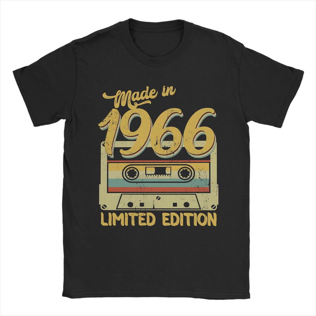 Unisex Unisexs TShirts 60th Birthday Vintage 1966 Legend Fashion Cotton Tee Shirt T Shirt Crew Neck Clothing Birthday Gift