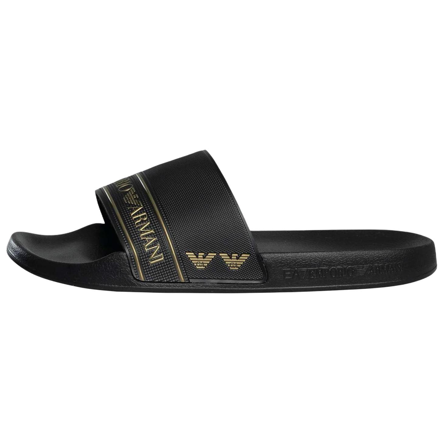 

Emporio Armani EA7 Шлепанцы с круглым носком Пляжные сандалии Унисекс Сандалии Черный 7X000110AF15128MC139 44