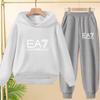 Kids Autumn Winter Hoodie  Letter Print Clothing Casual Top+Trousers 2PBoy Girl 3-12Yrs Child Gift Brand Sports Coat Jogging Set