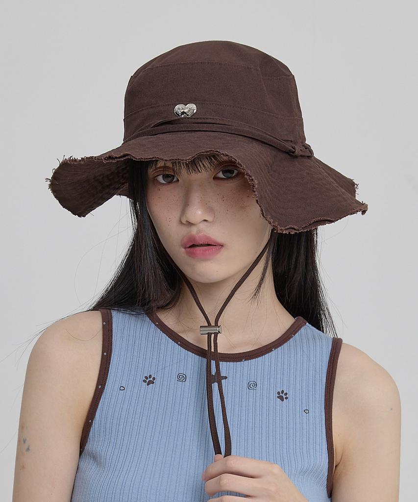 WAIKEI Heart Dolphin Safari Hat Brown