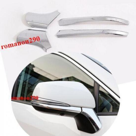 For Toyota Highlander -22 ABS Chrome Door Rear Mirror Strip Cover Trim auto