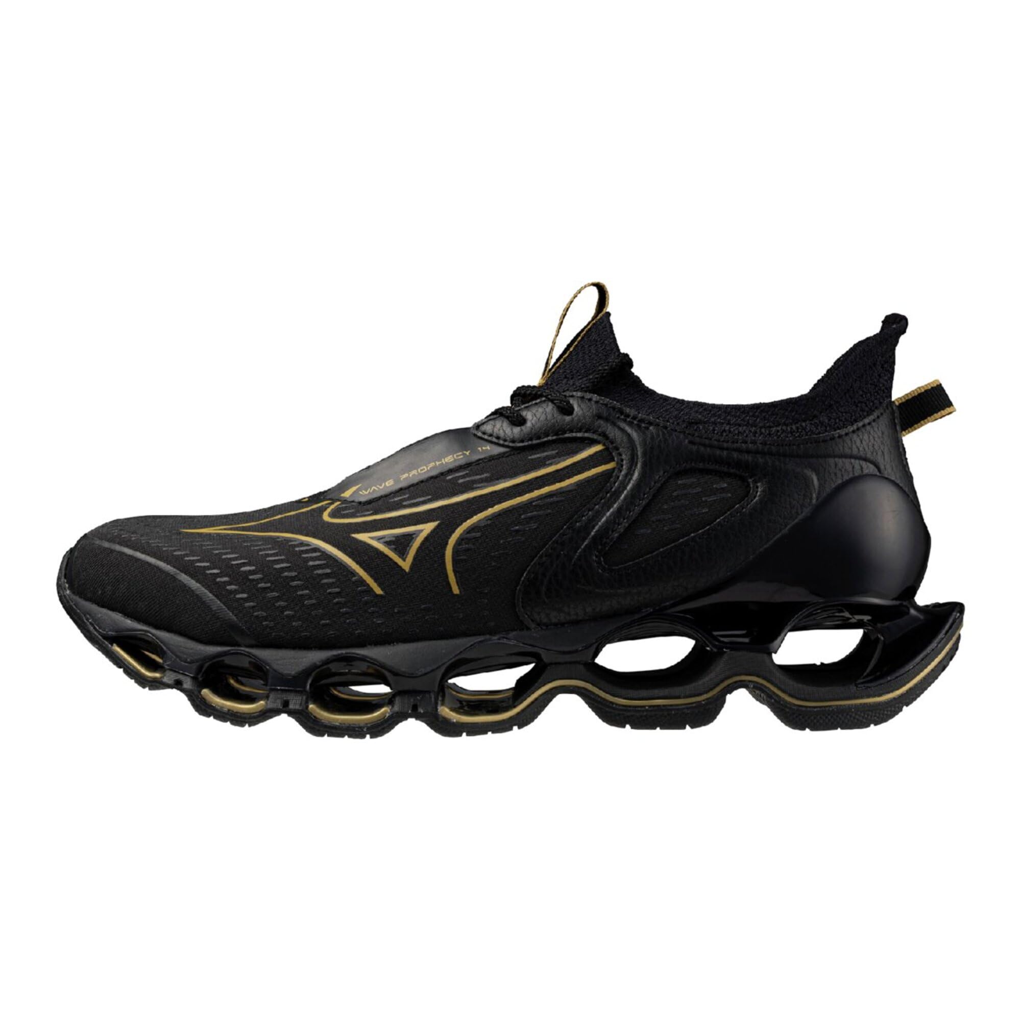 

Mizuno Wave Prophecy 14 Running Shoes, Black and Gold, Size 28.5 cm, 2E