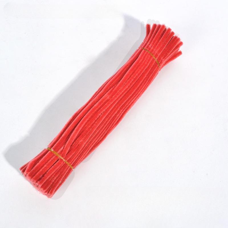500pcs Chenille Stem Pipe Kids DIY Creative Chenille Sticks Cleaners Kindergarten Educational Handmade Material Plush Strips
