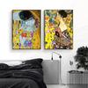 Gustav Klimt Kunstwerk Frau Porträt Malerei Poster und Drucke Wandkunst Bild Leinwandmalerei für Wohnzimmer Heimdekoration
