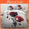 Bedding 3d Set Floral Duvetquiltcomforter Cover Sets Flower Bed Linen Red Rose Design Custom King Queen Full Size 260x240