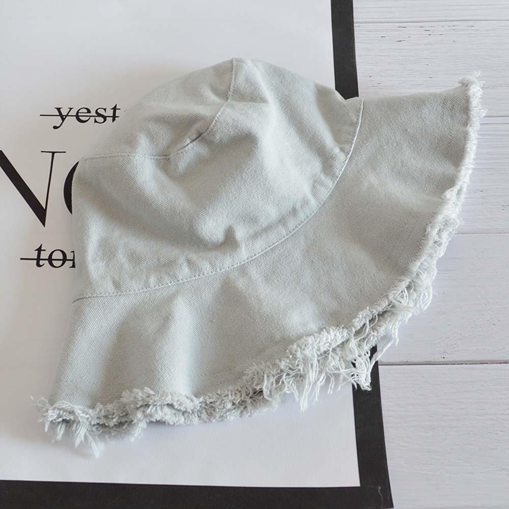 Sunshade Raw Edge Fisherman Hat Foldable Sun Protection Basin Cap Versatile Thin Bucket Hats  Sport