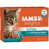 IAMS Delights Humide Poulet En Sauce - Toutes Races - 12x85 G - Pour Chaton