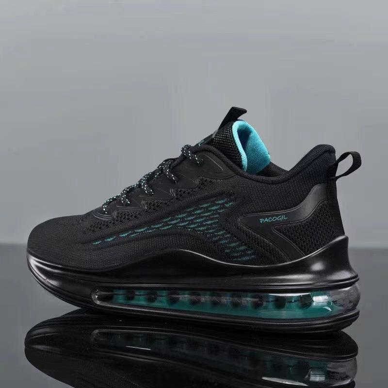 Große Größe Sommer Fliegenweben Netz Luftpolster Laufschuhe Freizeit Sport Dicksohlige Dad Shoes Atmungsaktiv und Leicht