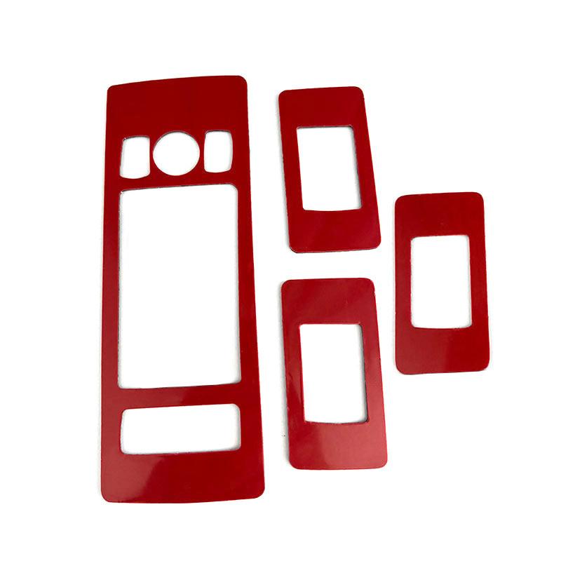 For Land Rover Range Rover Sport 2014-2017 Car Interior Door Window Lift Control Panel Button Frame Cover Soft Carbon Fiber Trim