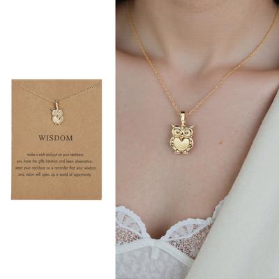 Collier pendentif intemporel sur le thème des animaux Comprend une carte exquise Un cadeau attentionné Pour les femmes modernes à la pointe de la mode