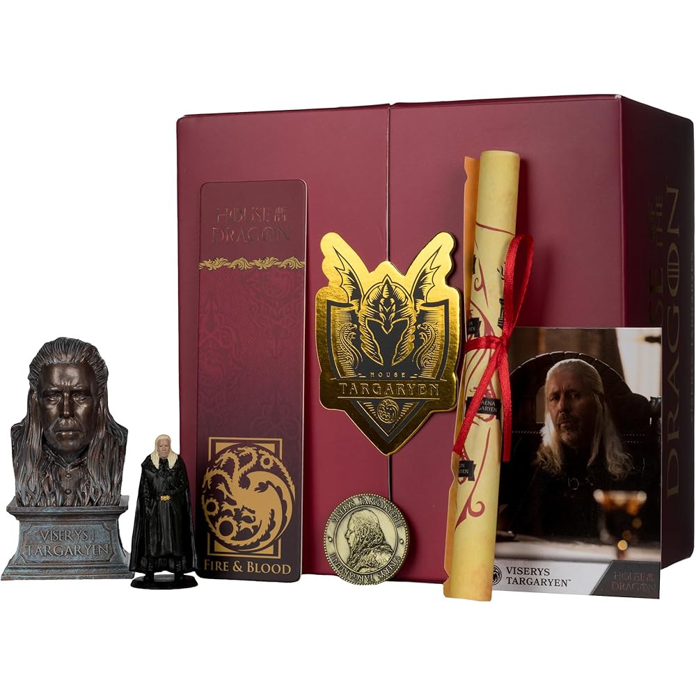 McFarlane Toys Viserys Targaryen Collector Box Dragon House Action Figure Set