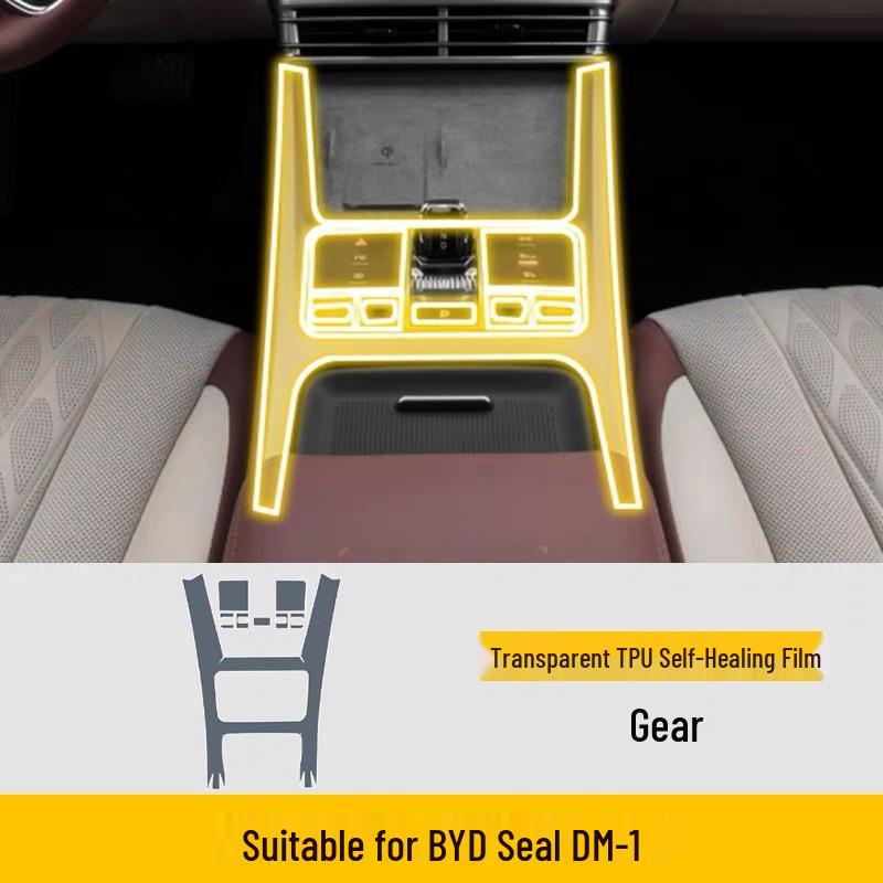 Transparent Interior Film for BYD Seal EVI Console Screens - Fits 25 Models