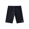 Anta Simple Comfortable Solid Color Sports Casual Slim Fit Five-Point Swim Shorts Men Swimwear Black 1825332402-1