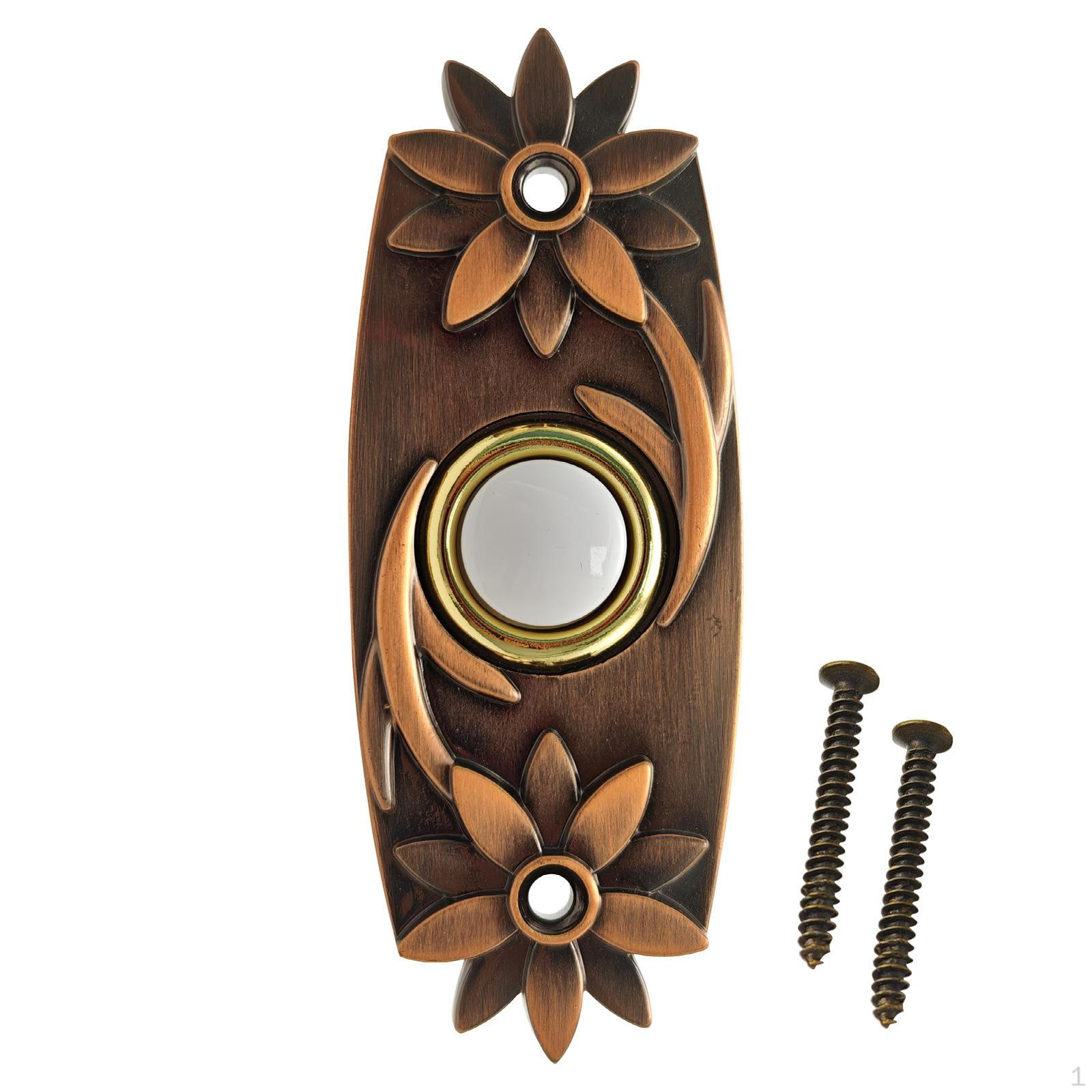 

Doorbell Button Brass Wired Push Ringing Led Lighting Decorative Opener Easy бронзовый