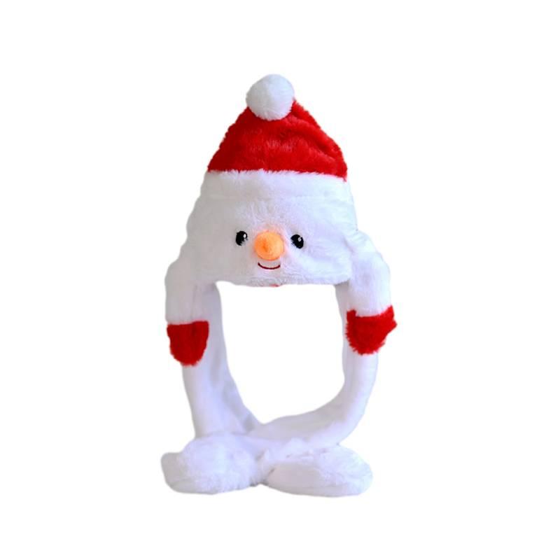 Festive Santa Claus Hat With Reindeer Headpiece Christmas Gift Wholesale