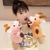 Cartoon Stuffed Hand Doll Cute Stuffed Plush Animal Toy Goat Sheep Plush Puppets  Interactive Props
