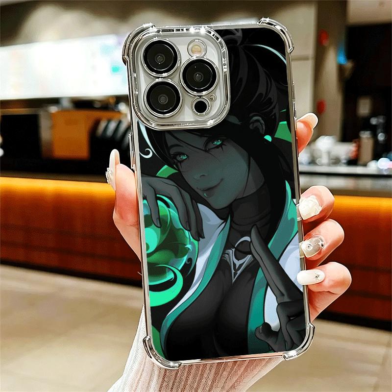 

V-Valorant Sage Soft Phone Case For iPhone 15 16 17 Air 14 Pro Max 16E Plus 13 12 Mini Plating Anti-Fall Fundas iPhone 13