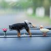 Shiba Inu Peeing Car Ornament – Creative Puppy Interior Decoration Gift