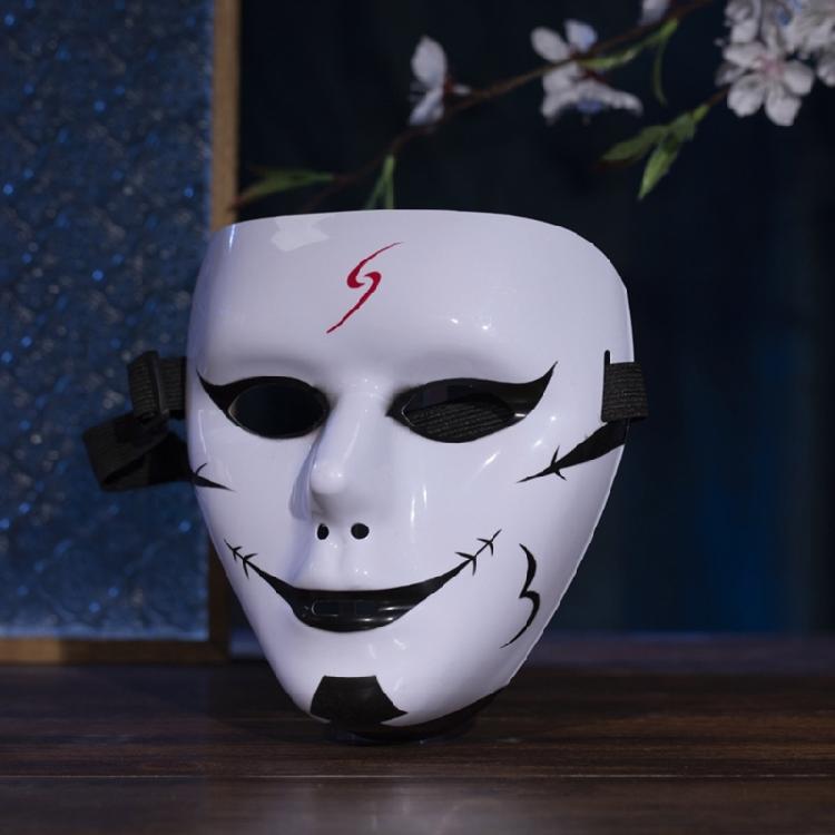 Halloween Fancy Dress Masks for Kids Adults Hand-painted Full Face Mask Street Dance Demons Step Mask for Masquerade