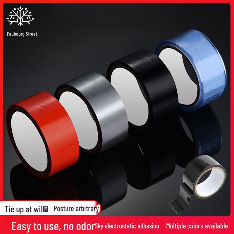 Bondage Tape Alternative: Handcuffs, Blindfold & Restraint Set for Adults