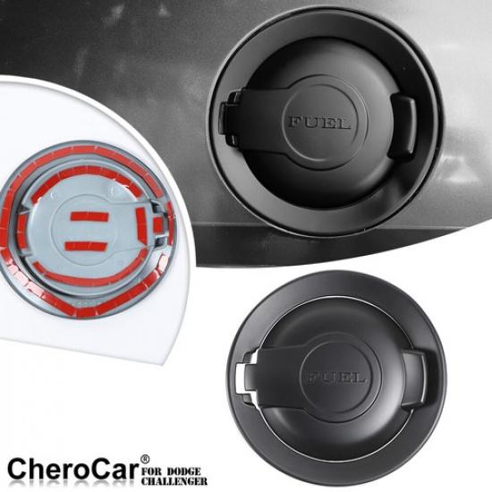 Exterior Fuel Door Tank Gas Cap Cover Decor For Dodge Challenger 09+ Matte Black