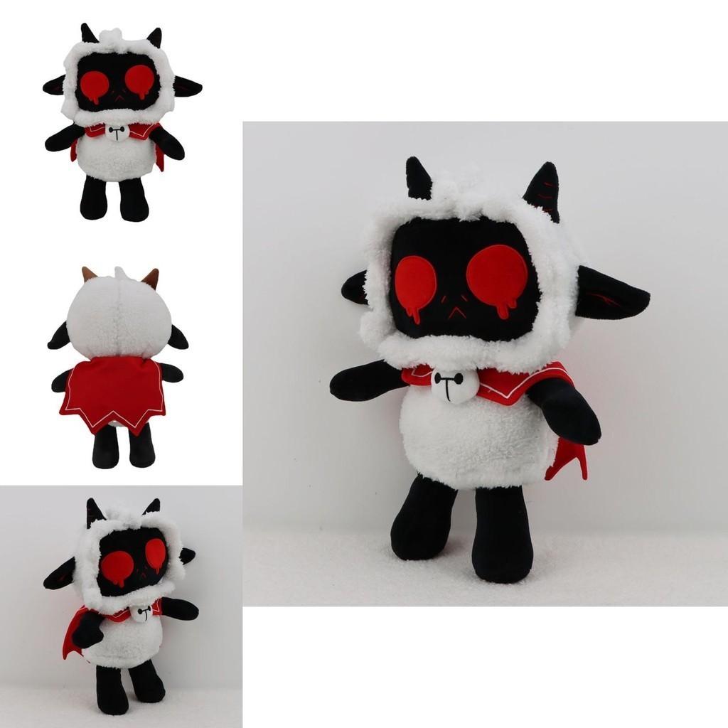 Soft And Cuddly Cult Of The Lamb Black Lamb Plush Toy For Game Fans