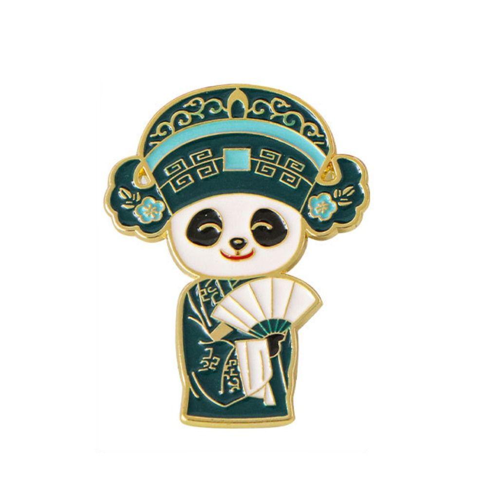 Craft Cartoon Opera Panda Badge Zinc Zinc Zinc Alloy Giant Panda Shape Badge  Fans Gifts