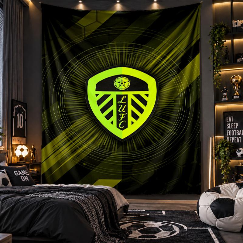 Wall Hanging Tapestry Leeds United Print Cloth for Living Room Bedroom Home Decor