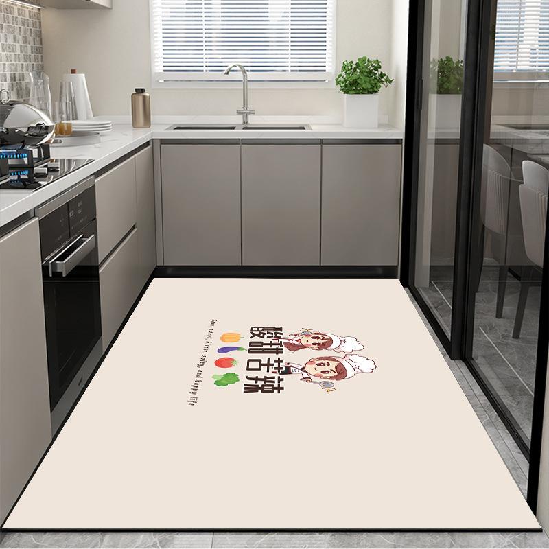 Alfombrilla de suelo de lodo de diatomeas Tienda completa Alfombrilla de suelo para el hogar Cocina Absorción de agua Aceite Antideslizante Restaurante Alfombrilla de suelo Lodo de diatomeas