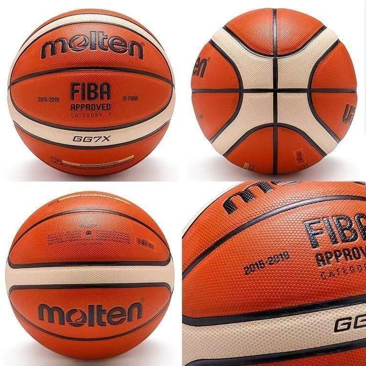 Pallone da Basket Mooten Antiscivolo Resistente all'Usura - Taglie 5, 6, 7 per Giovani e Adulti, Pallone da Allenamento Outdoor e da Competizione