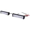 2PCS COB Warning Strobe Flash Light 6LEDs Red Blue White Lighting Universal for Motorcycles ATVs Trucks DC12V‑24V