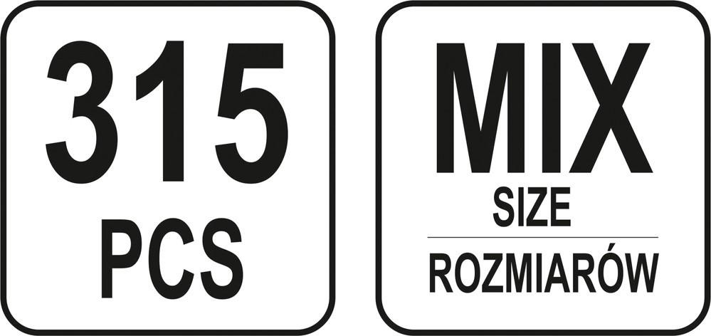 315 PCS SPRING PINS MIX YT-06785