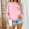 Women's Casual Fashion Round Neck Long Sleeve Sweatshirt With Pockets