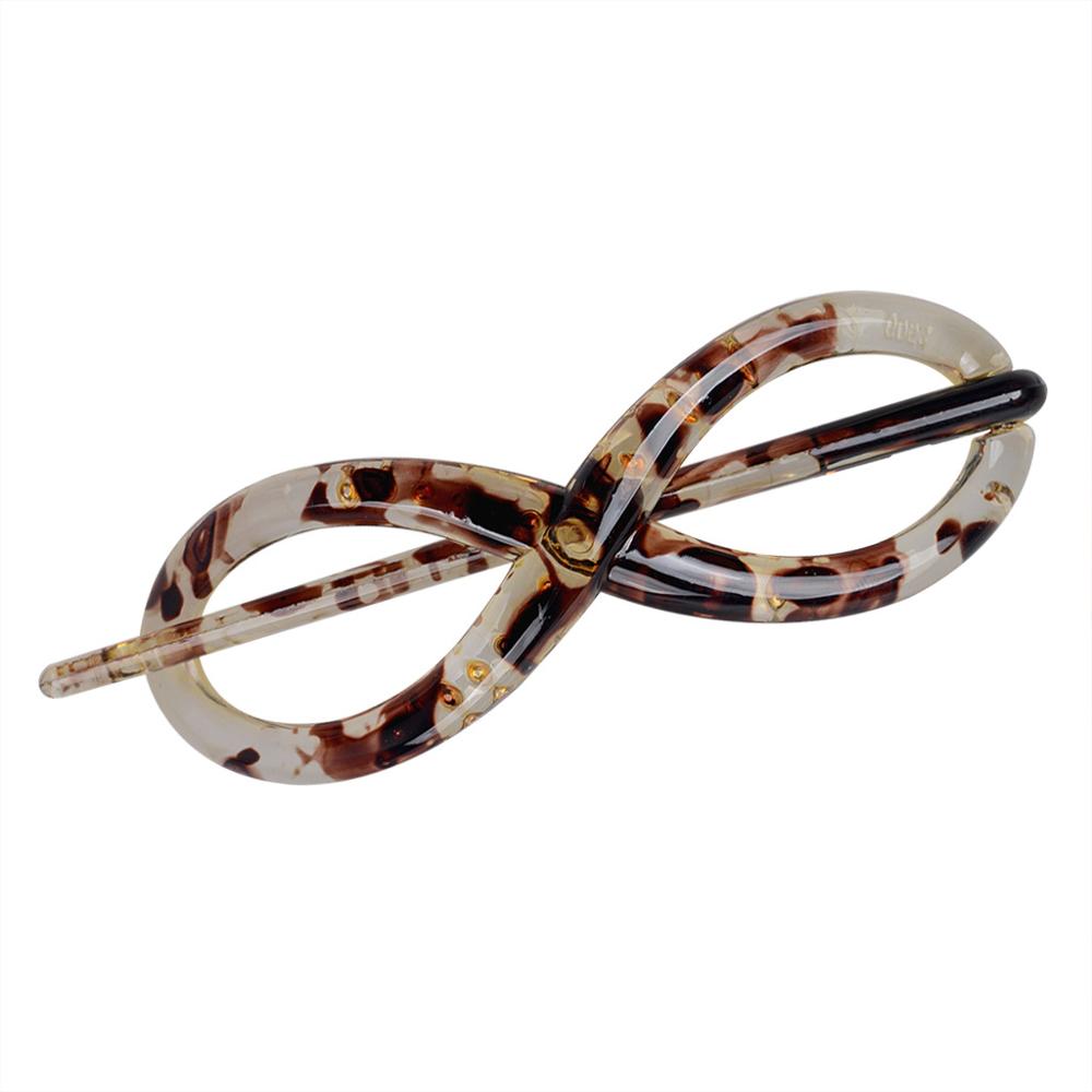 Resin Spray Painting Hairpins Girl Banana Barrettes Clip Style for Elegant Female Hair Clip 8 Shape Hair Accessories