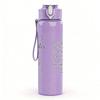 1PC Handwritten Love Heart Minimal Quote Print 750ml Color Plastic Sports Water Bottle Leakproof Flip Straw Lid Suitable for Sports Office Home Use