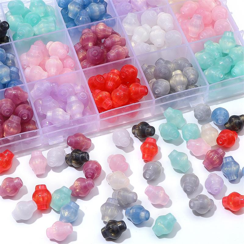 10x12mm Resin Starry Sky Lantern Beads Loose Spacer Beads for Bracelet Earring Necklace Keychain DIY Jewelry Making Accessories