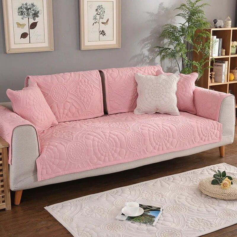 

Хлопковые угловые съемные чехлы для диванов, коврики, нескользящее сиденье для дивана для гостиной, подушки, беговые дорожки, чехлы для домашнего декора 70x70cm 1pcs