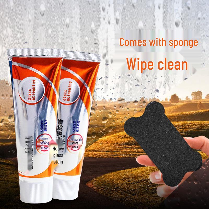 Glass Oil Film Remover: Heavy Dirt & Stain Cleaning Paste for Car Windshields