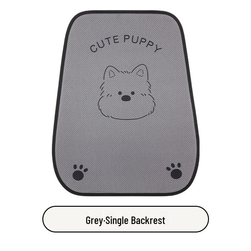 West Highlands Cute Cartoon Cotton Linen Car Seat Cushion for Women - Fits Toyota BZ3, RAV4, Corolla, and Ruifang