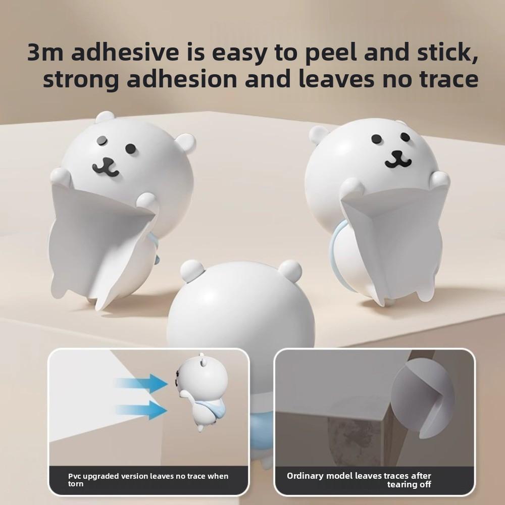 1/2 Stück Weicher Schreibtisch-Eckenschutz Cartoon Bär Babysicherungsabdeckung Niedlicher Tischkantenschutz Haushaltsgadgets