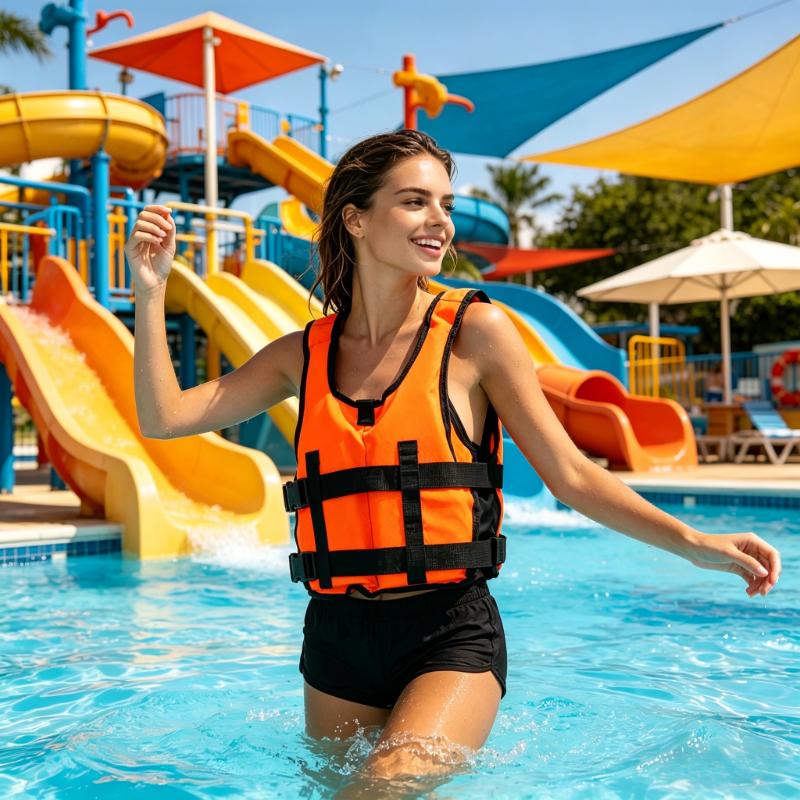 Adjustable Life Jacket for Adults Multi-color Buoyancy Vest for Fishing Boating Swimming Water Sports