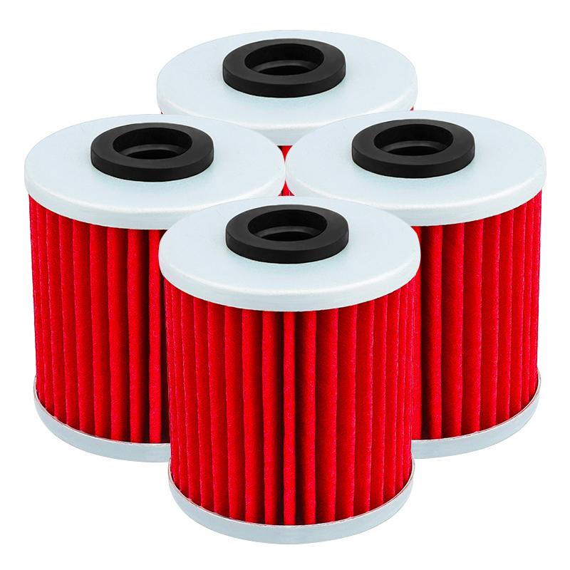 2/4/6 Pcs Cyleto Motorcycle Parts Oil Filter for Kawasaki KX250 KX250F KX250X 2004-2023 KX450 KX450F KX450X KX450SR 2016-2023