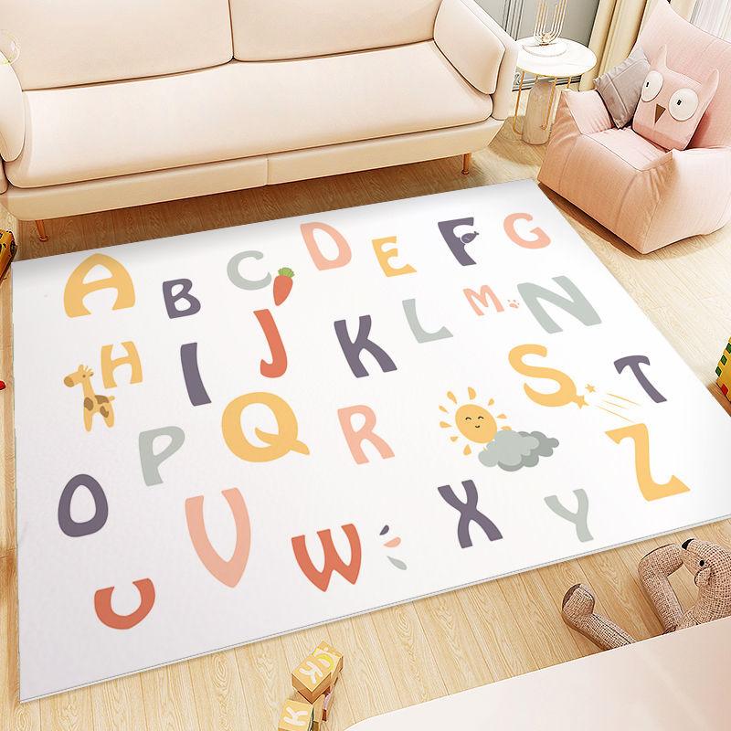 Ins Cartoon Bedroom Full of Bedside Carpet Household Baby Crawling Pad Living Room Children's Room Cute