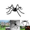 Giant Realistic Black Spider With Creepy Red Eyes Perfect For Halloween Decoration