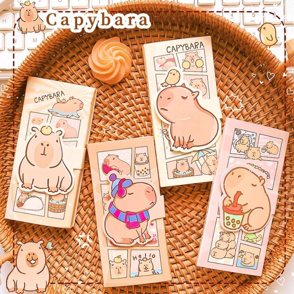 

Folding Note Paper Kawaii Note Pad Writing Pad Capybara Memo Pad Decor random 1pc