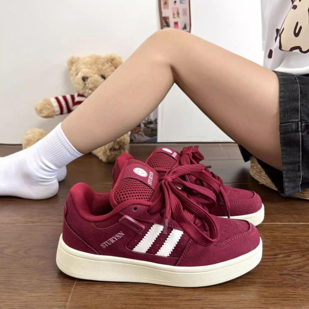 New Women's Versatile Thick-soled Heightening Women's Shoes Girls' Lightweight Shoes Girls' Women's Board Shoes