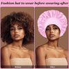 Silk Satin Bonnets for Women & Men - Elastic Wide Band Hair Wrap Cap for Curly Hair - Shower Cap for Sleeping ,Wig Tool