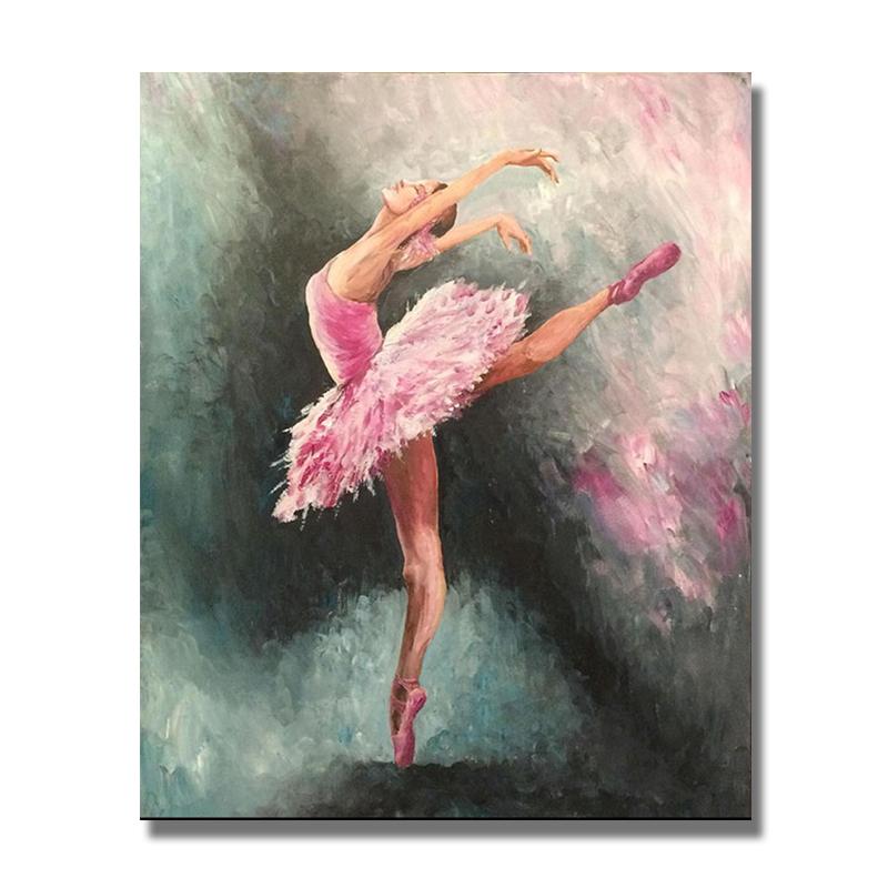 

Абстрактная портретная балерина, масляная живопись, каваны, скандинавские постеры, принты, настенная художественная картина для гостиной, домашний декор, Cuadros 21x30cm No Frame